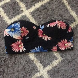Forever 21 floral crop top